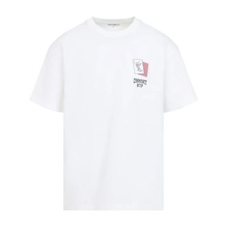Carhartt Work in Progress Carhartt Wip, T-Shirts, male, White, Size: XL Playing Cards T-Shirt