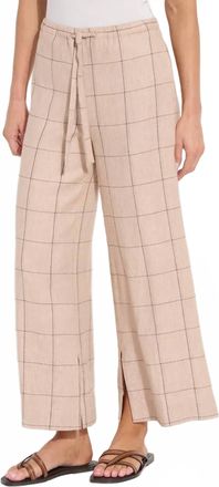 Lyss&eacute; Nixie Linen Pants In Plaid