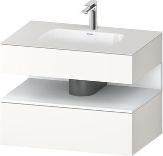 Duravit Qatego Lavabo Encastrado Con Base De Lavabo Consola, - Duravit