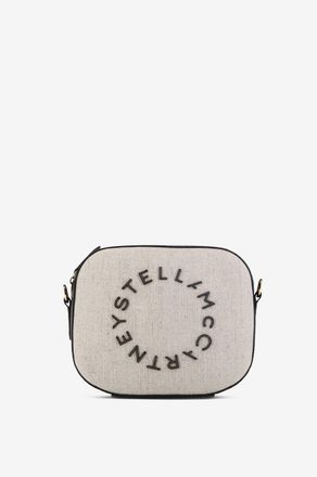 Stella McCartney Schultertasche aus Hanf und Appeal STELLA Logo Camera