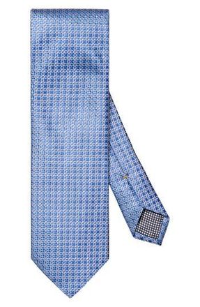 Eton Geometric Silk Tie in Medium Blue at Nordstrom Rack