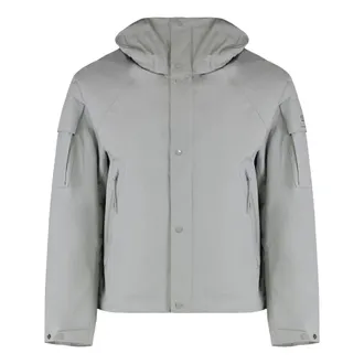 C.P. Company Light Jackets, male, Gray, Size: M Windbreaker with Hood