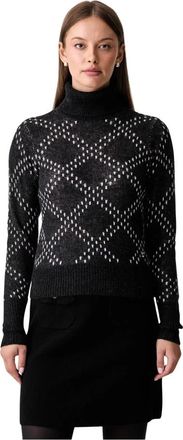 Joop Turtleneck Trui - Dames - Coltruien - Zwart - XS - Wol - Truien & Vesten