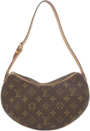 Louis Vuitton Pre-owned Croissant PM - Dames - Vintage Schoudertas - Bruin - ONE Size - Leer - Vintage