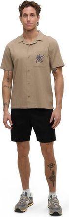 tentree Chambers Pocket Shirt in Khaki/nightfall at Nordstrom, Size Xx-Large