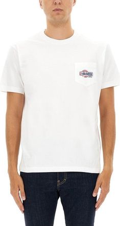 Dsquared2 Classic White T-Shirt With Subtle Logo Detail