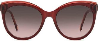 Carolina Herrera Burgundy Gradient Cat Eye Ladies Sunglasses HER 0175/S 0C8C/M2 57