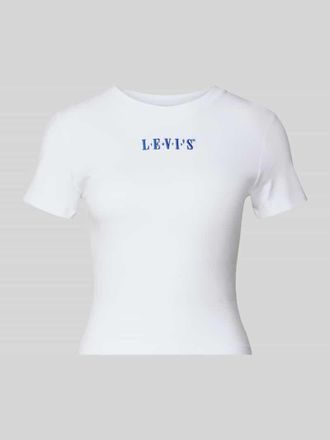Levi's T-Shirt mit Label-Stitching in Weiss, Gr&ouml;&szlig;e XS