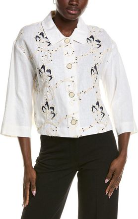 Vince Camuto Linen-Blend Top