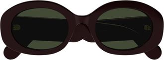 Chlo&eacute; Sunglasses Ch0258 S 003 Burgundy/Green Woman