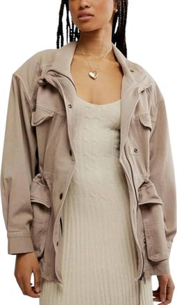 Free People Arya Utility Jacket In Cashmere