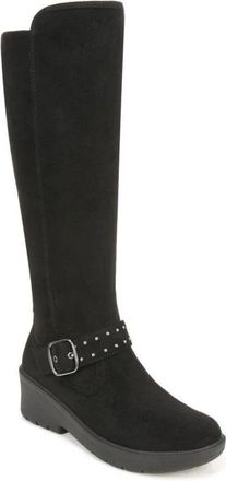Bzees Womens Bzees Brandy 2 I7221F1001 Boots Black Faux Suede Knee-High LION1012