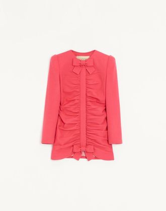 Valentino Crispy Light Wool Jacket Wo