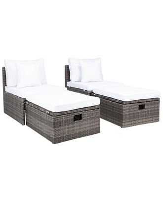 Safavieh Pramla Outdoor Sette With Ottoman