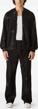 Needles web-print track pants - Black