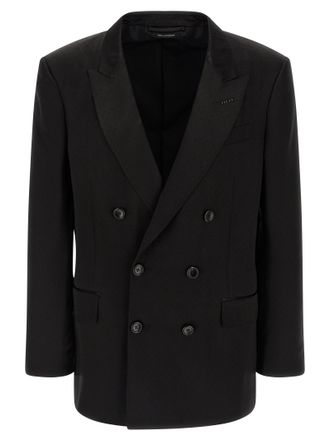 Tom Ford Black Viscose Mens Blazer