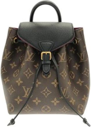 Louis Vuitton Vintage, unisex, Bruin, ONE Size, Pre-owned Montsouris Monogram Rugzak