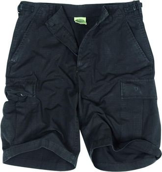 Mil-Tec Mens Designer Fashion Army Military Cargo Walk Shorts Pants Prewash Black Small