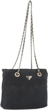 Prada Pre-owned Shoulder Bags, female, Black, Size: ONE SIZE Pre-owned Vintage Nylon Shoulder Bag