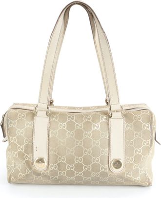 Gucci Leather Handbag Tote Bag (Pre-Owned)