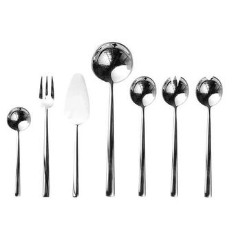 Mepra Movida Serving Set - 7 Pieces in Silver at Nordstrom