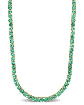 Rina Limor 14K 7.50 Ct. Tw. Emerald Tennis Necklace