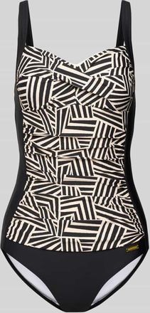 Lascana PLUS SIZE Badeanzug mit Drapierungen Modell Cleo in Black, Größe 40B