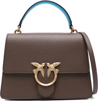 Pinko Borsa tote Love Birds - Marrone