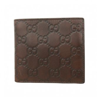 Gucci Brown Leather Wallet (Bi-Fold) (Pre-Owned)