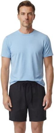 Lords of Harlech Solid Linen Drawstring Short in Black at Nordstrom, Size Xx-Large