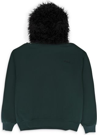 Marni FUAX FUR HOODED SWEATSHIRT