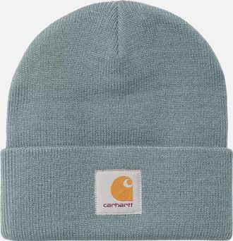 Carhartt Work in Progress Mens Carhartt WIP Short Watch Beanie Hat Citadel - Grey - Size: ONE size