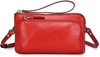 OLD TREND Dahlia Genuine Leather Compact Convertible Crossbody in Red at Nordstrom
