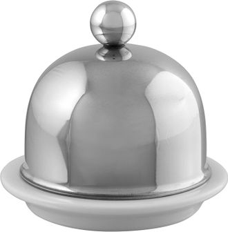 Bloomingdale's MMinis Butter Dish, Stainless, 3.5 Inch