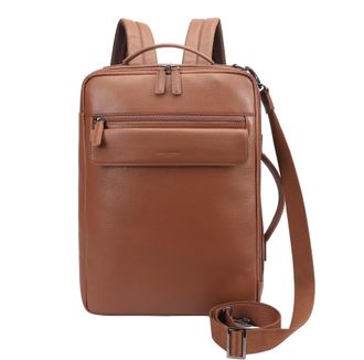 Paul Costelloe Mens Steve Leather Backpack - Brown - One Size