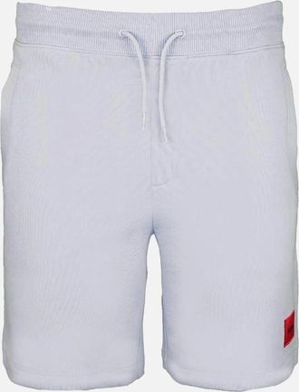 HUGO BOSS Mens HUGO Diz222 Cotton Shorts, Open Blue - White - Size: 32/34/35