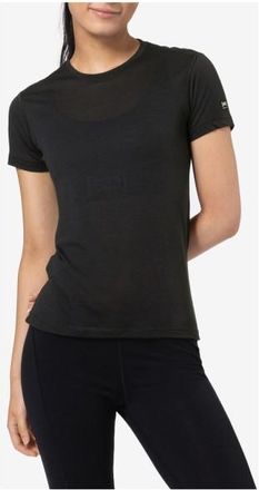 super.natural Sierra 140 Tee Merinoshirt f&uuml;r Damen | schwarz