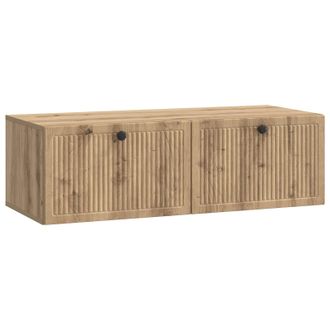 vidaXL Mueble Para Tv De Pared Roble Artesanal 98 X 41 X 30 Cm Vidaxl