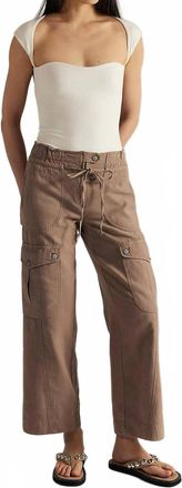 Free People Park Ave Pants In Dusted Coco