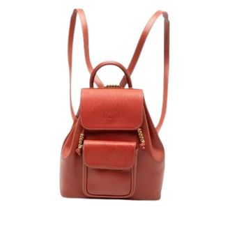 Loewe Pre-owned Backpacks, female, Red, Size: ONE SIZE Pre-owned Leather Backpack