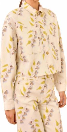 Ulla Johnson Bobbi Cropped Jacket In Infinite Flower