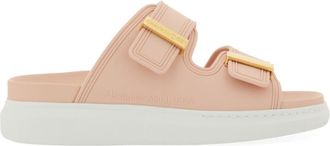 Alexander McQueen Pink Solid Hybrid Slides