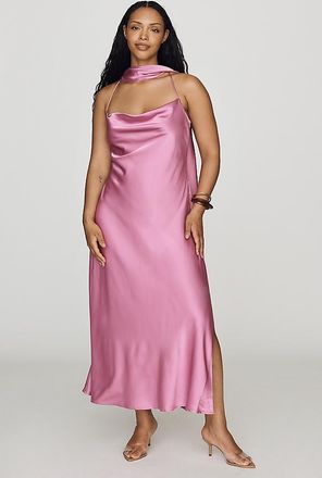 Maeve Scarf Midi Slip Dress
