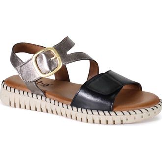 Diba Chau Fer Wedge Sandal in Silver/Black at Nordstrom Rack, Size 9.5