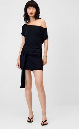Motel Womens Waist ribbon off-the-shoulder dress