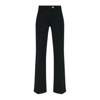 Courrèges Broeken, Dames, Zwart, M, Polyester, Wijde Broek