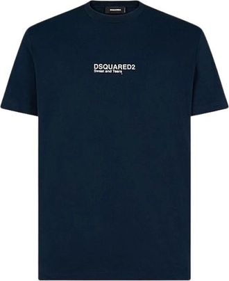 Dsquared2 Uomo, Top, Blu, M, new