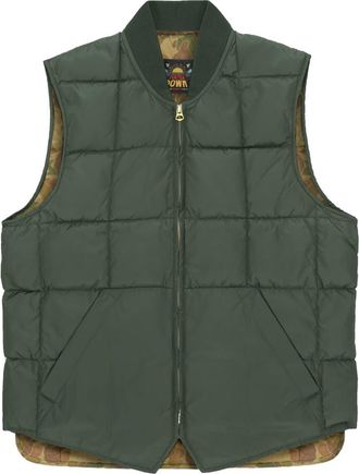 Fortela Nylon Vest2 with Camouflage Lining in Green at Nordstrom, Size 48 Eu