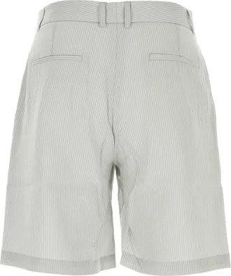 Gimaguas Mens Embroidered Modal Blend Nicolas Bermuda Shorts Grey