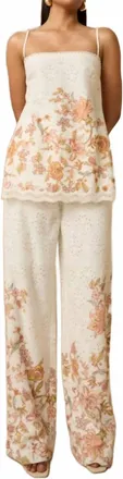 Hemant & Nandita Niti High Slit Top In White